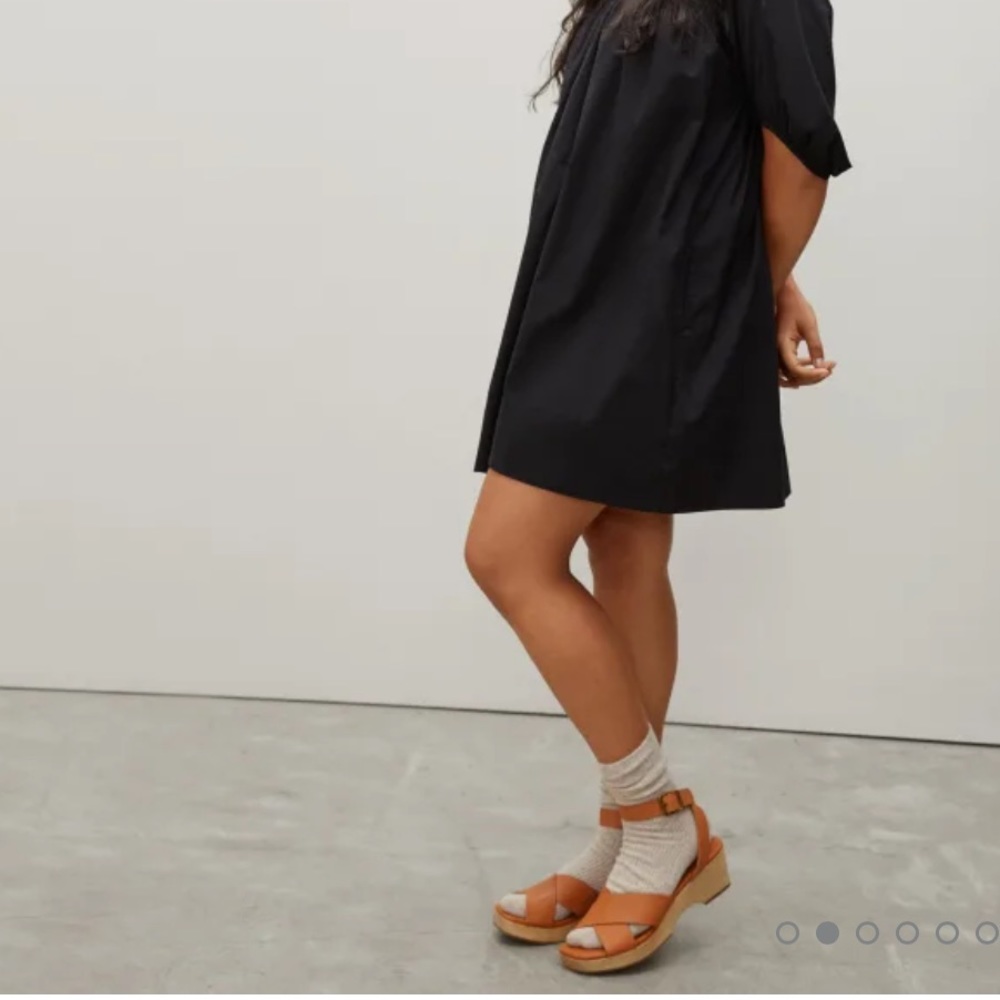 Everlane Leather Clog Sandals in Cognac NWB 7